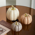 Ceramic Pumpkin Figurine, Nordic Style Tabletop Fall Decor Sculpture