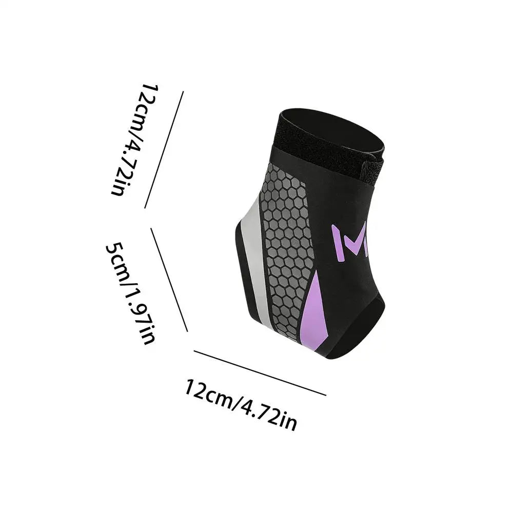 Ankle Compression Sleeve with Strap, Breathable Sports Brace – image 8