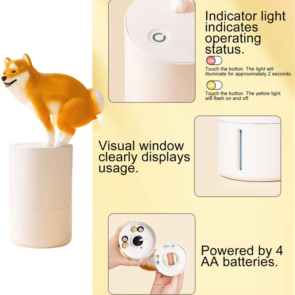 Automatic Foaming Soap Dispenser, Dog-Shaped Touchless 300ml – image 6