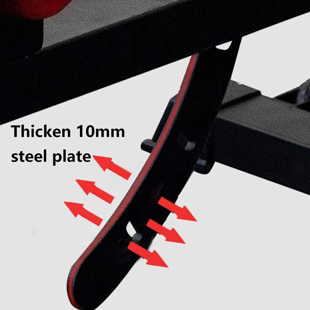 Adjustable Foldable Weight Bench with Caster Wheels – image 5
