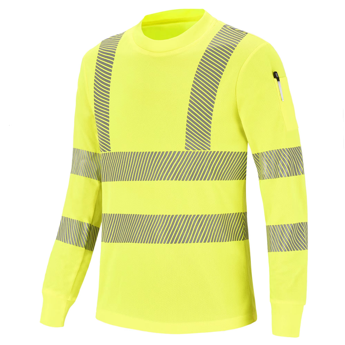 Workwear Hi-Vis Long Sleeve Safety Shirt with Reflective Tape – image 2