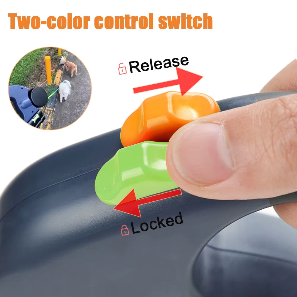 Dual Retractable Dog Leash 3M – Reflective No-Tangle Lead – image 4
