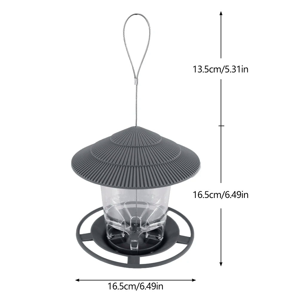 Hanging Bird Feeder Gazebo - 2.6 lb Capacity Wild Bird Seed Feeder