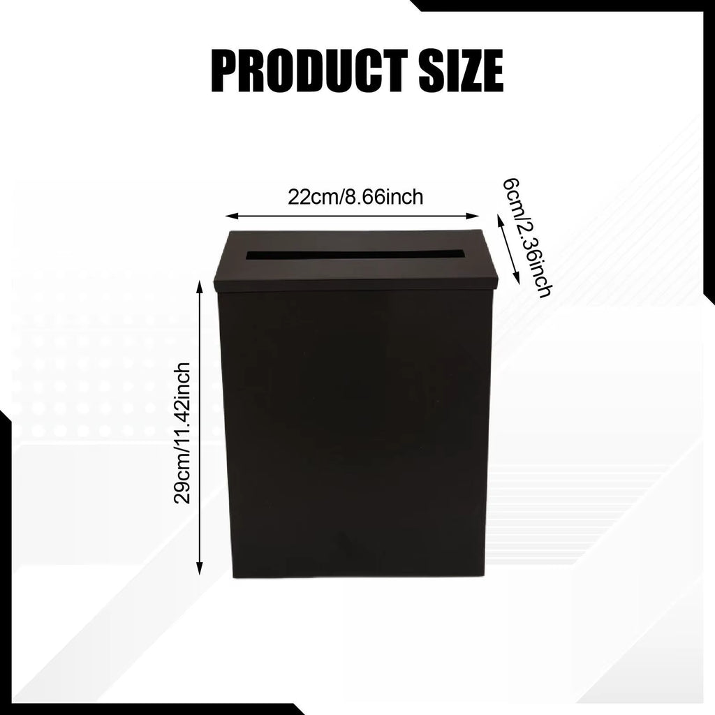 Wall Mount Metal Mailbox Space Saving Letterbox for Front Door – image 6