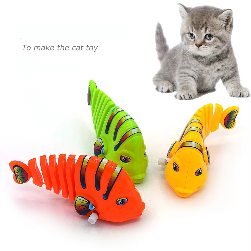 Spring Swing Fish Cat Toy - Interactive Bobbing Teaser for Indoor Cats