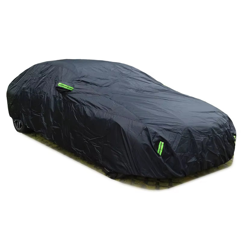 Full Car Cover, Waterproof Outdoor Auto Cover with Reflective Strips – image 4
