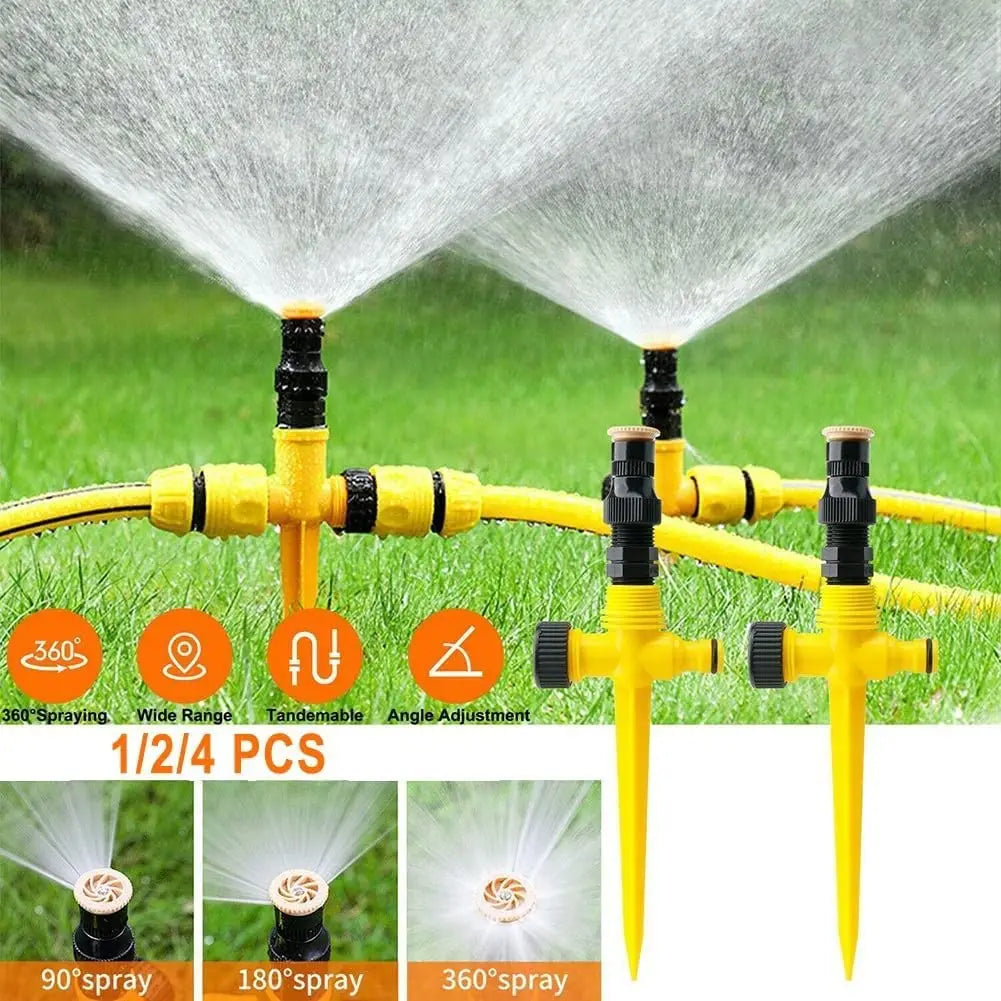 Garden Sprinkler, 360-Degree Rotating Lawn Irrigation Nozzle – image 2