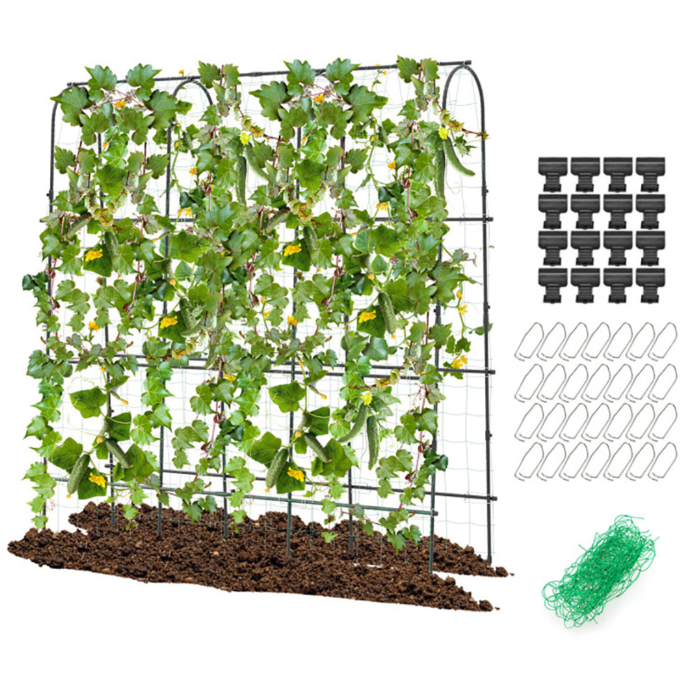 U-Shaped Arched Garden Trellis 71 x 71 in for Climbing Plants – image 3