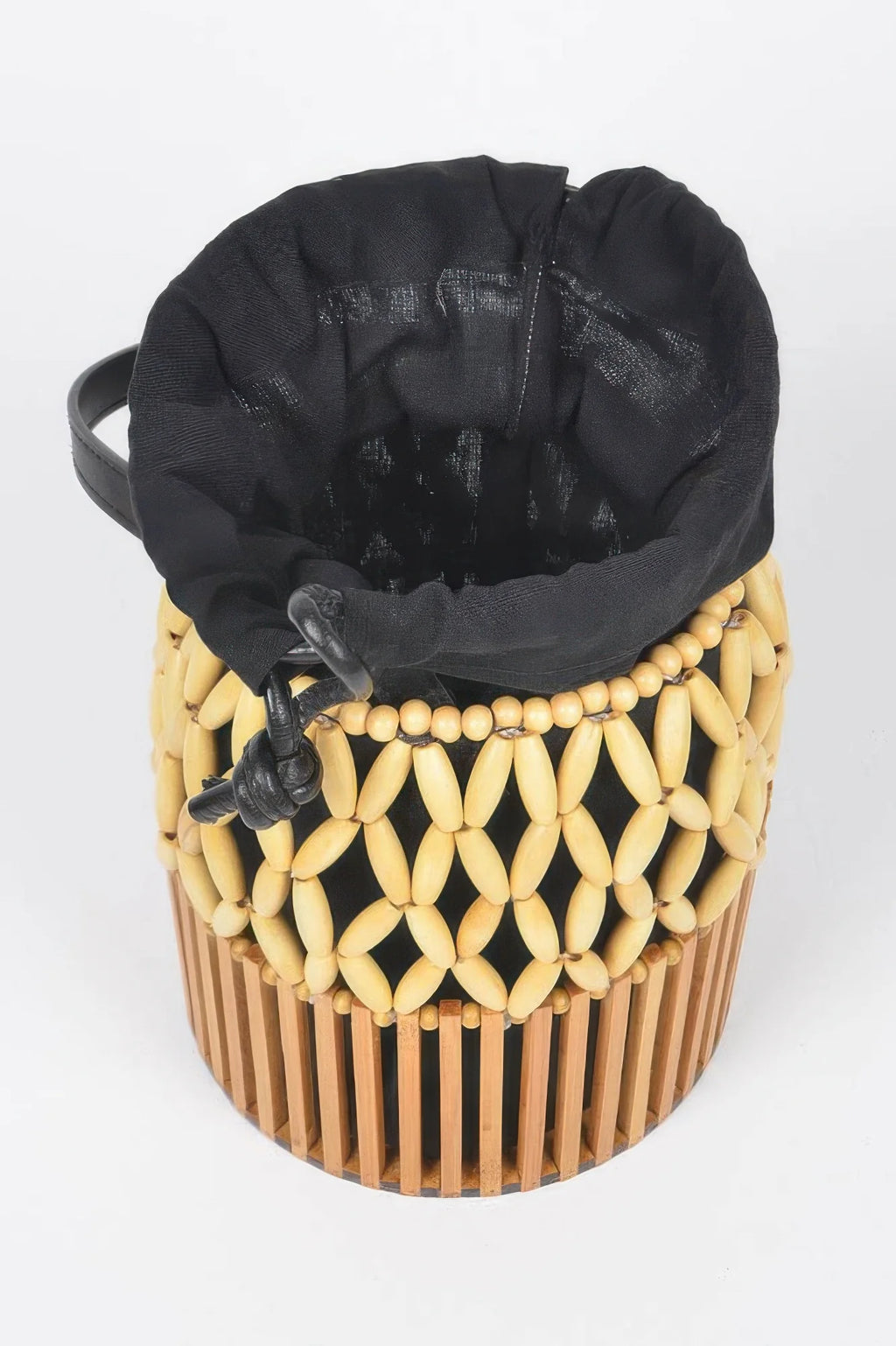 Handmade Bamboo Clutch Bag, Box Style Evening Purse – image 3