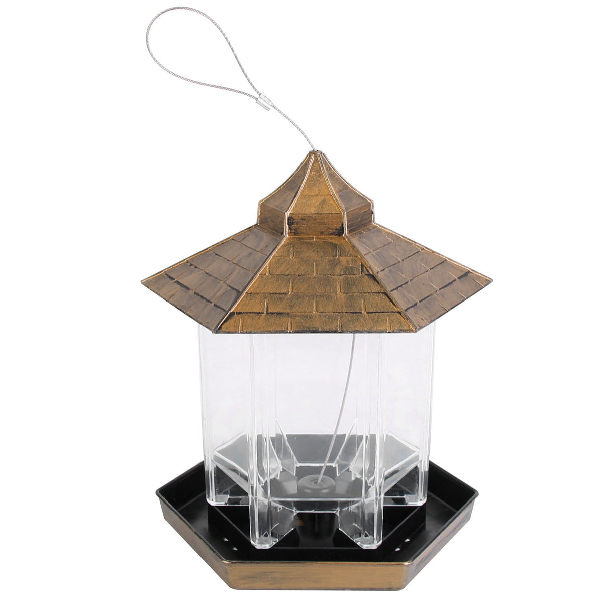 Gazebo Bird Feeder - Hanging 6-Port Wild Bird Seed Station – image 13