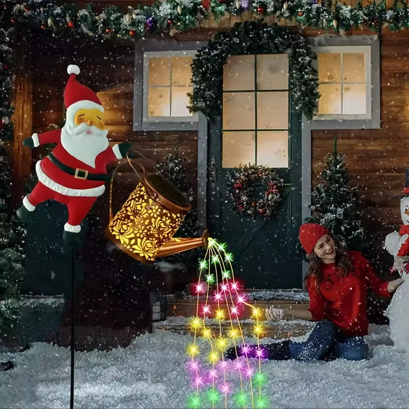 Santa Claus Solar Lantern - Outdoor Christmas Yard Decoration