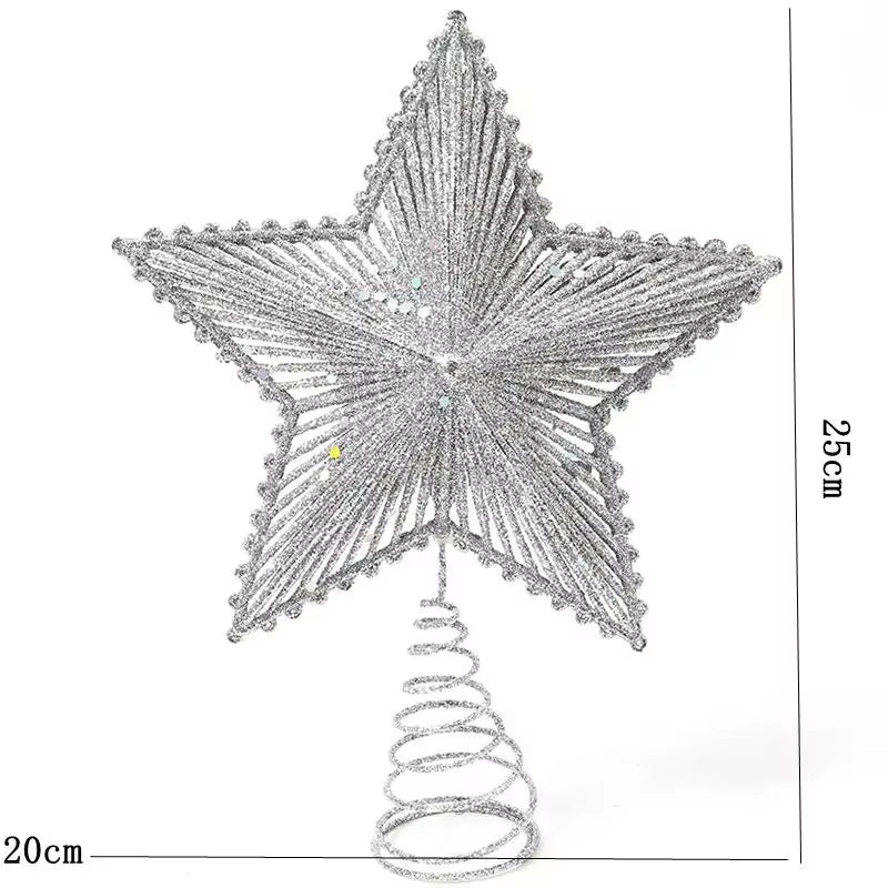 Christmas Tree Topper Star - 25 cm Glitter Star – image 9