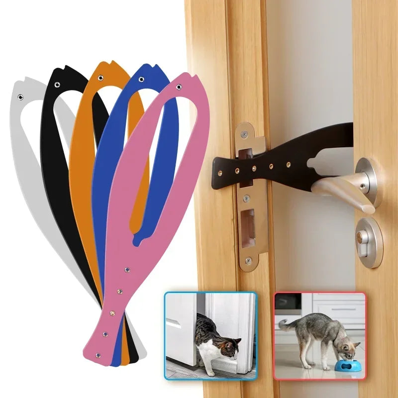 Cat Door Holder Latch - Adjustable Fish Door Stopper Strap