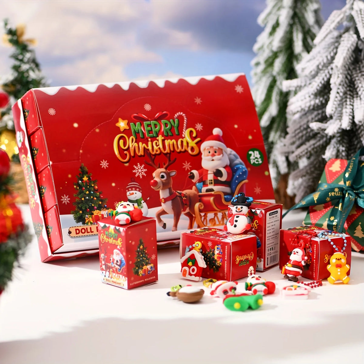 24-Piece Christmas Keychain Party Favor Pack – image 5