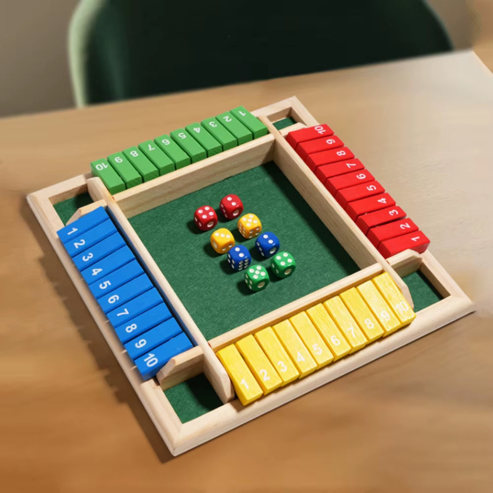 Shut the Box Wooden Dice Game – image 2