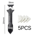 Caulk Remover Scraper Set - 5/9 Piece Sealant Finishing Tool Kit
