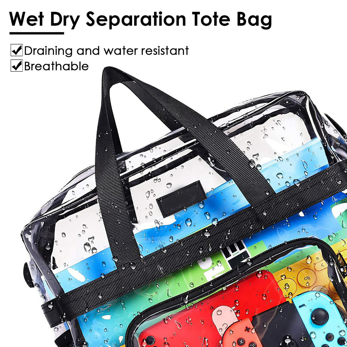 Clear Crossbody Bag – Stadium Tote with Adjustable Strap – image 9