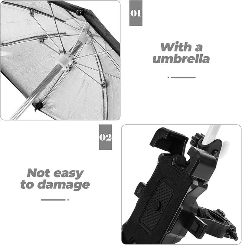 Bike Phone Mount with Sun Visor - Handlebar Phone Holder – image 5