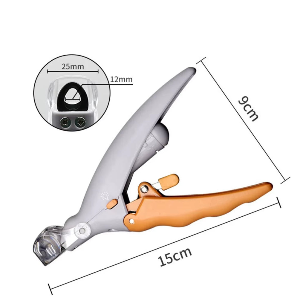 Pet Nail Clippers with LED Light - Dog & Cat Claw Trimmer