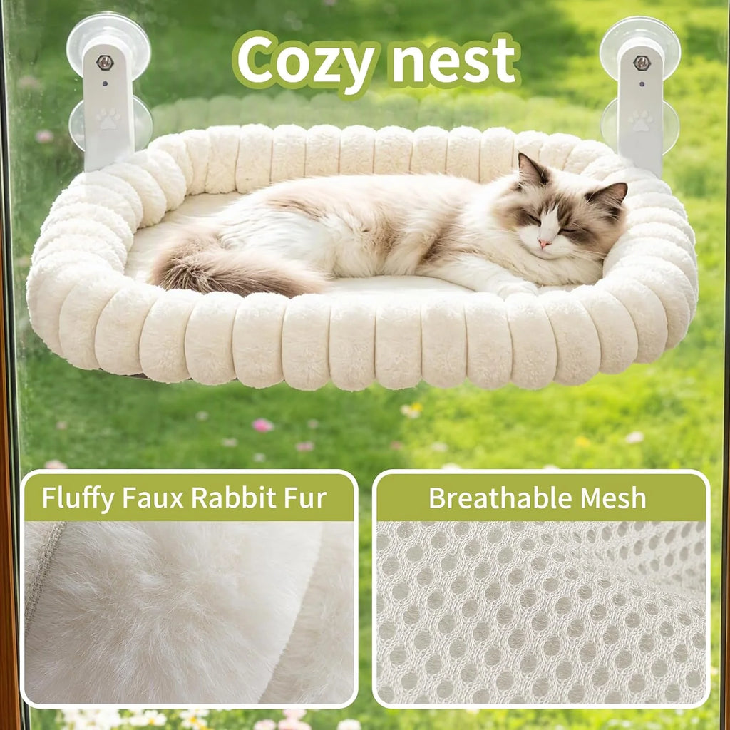 Cat Window Hammock Foldable Cordless Perch Bed – image 3