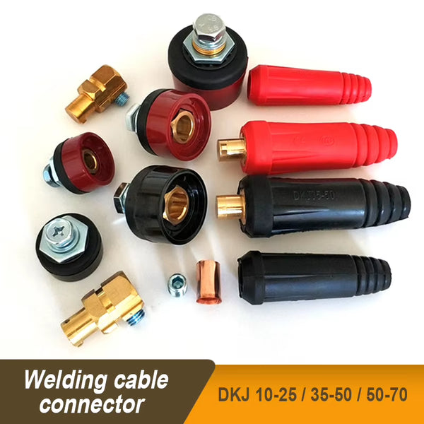 Welding Cable Quick Connector, Brass Panel Plug and Socket Set