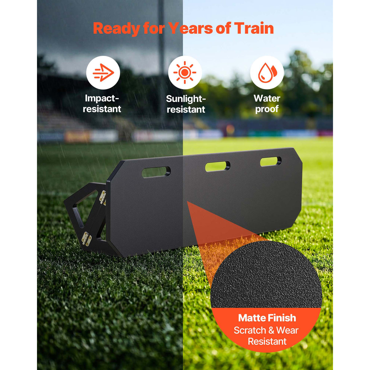 Portable Soccer Rebounder Board, 40 x 12 in, 3 Angles – image 5