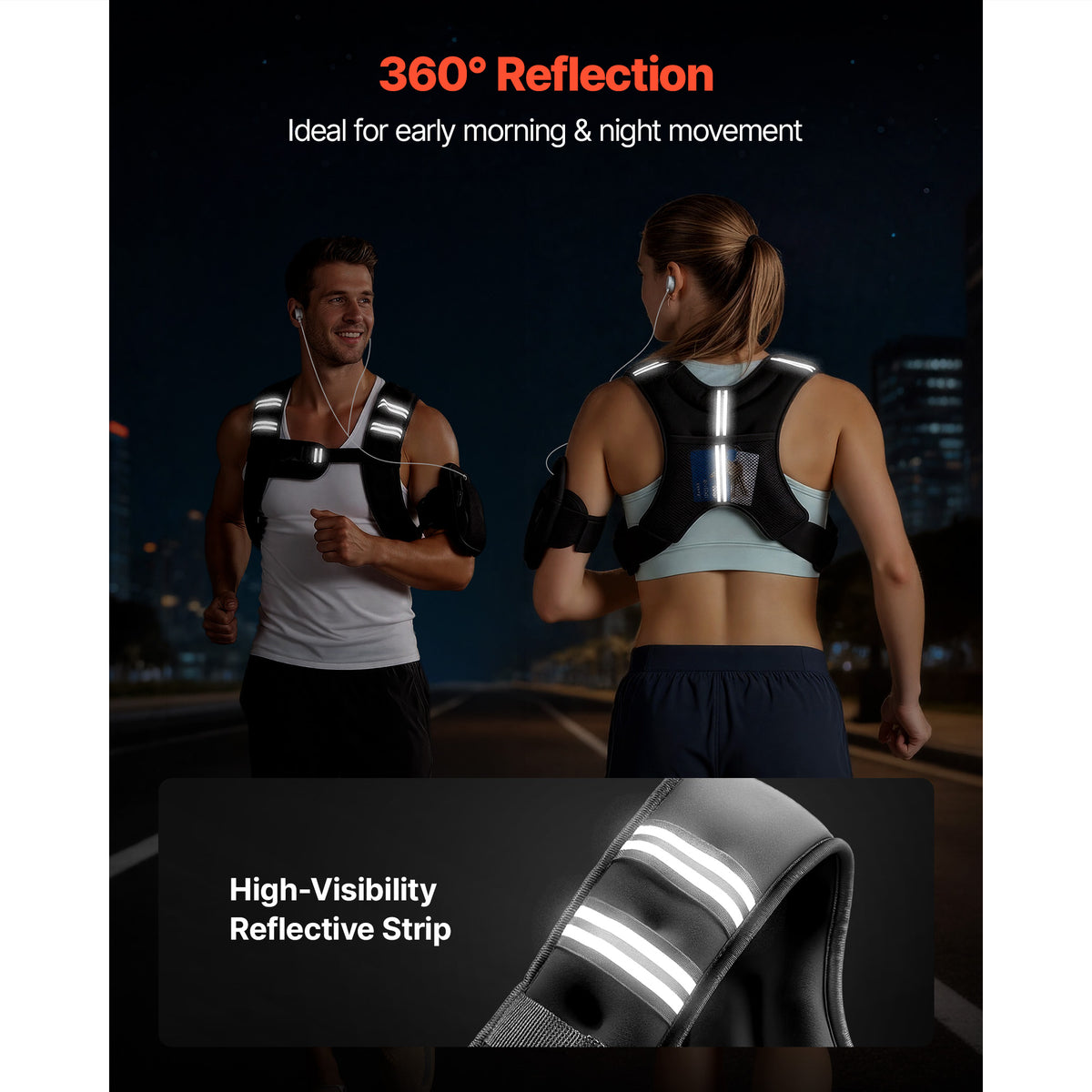 10 lb Weighted Vest with Reflective Stripe and Adjustable Buckle – image 5