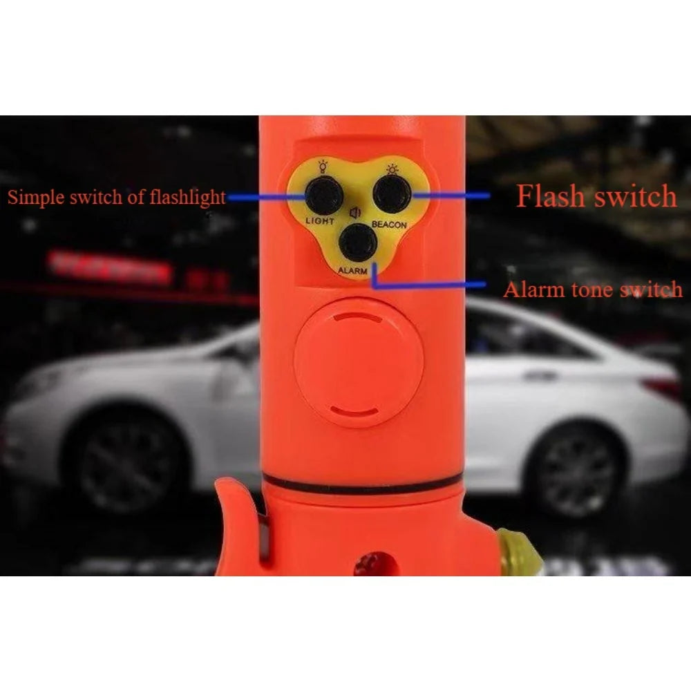 Car Safety Hammer with Seat Belt Cutter and LED Flashlight – image 11