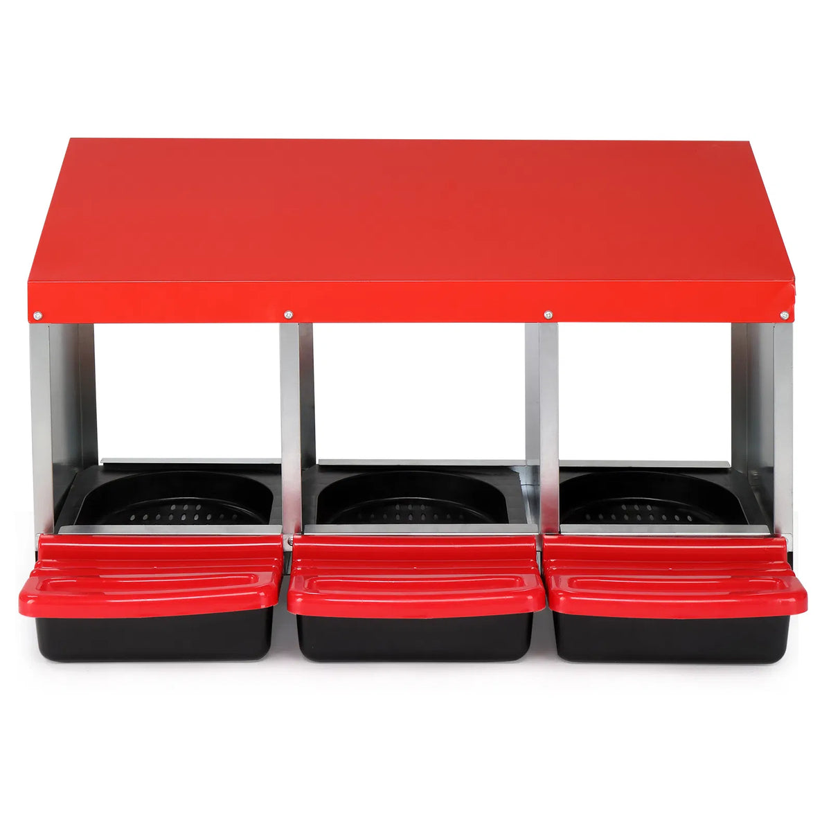 3 Compartment Roll Out Chicken Nesting Box with Plastic Baskets – image 8