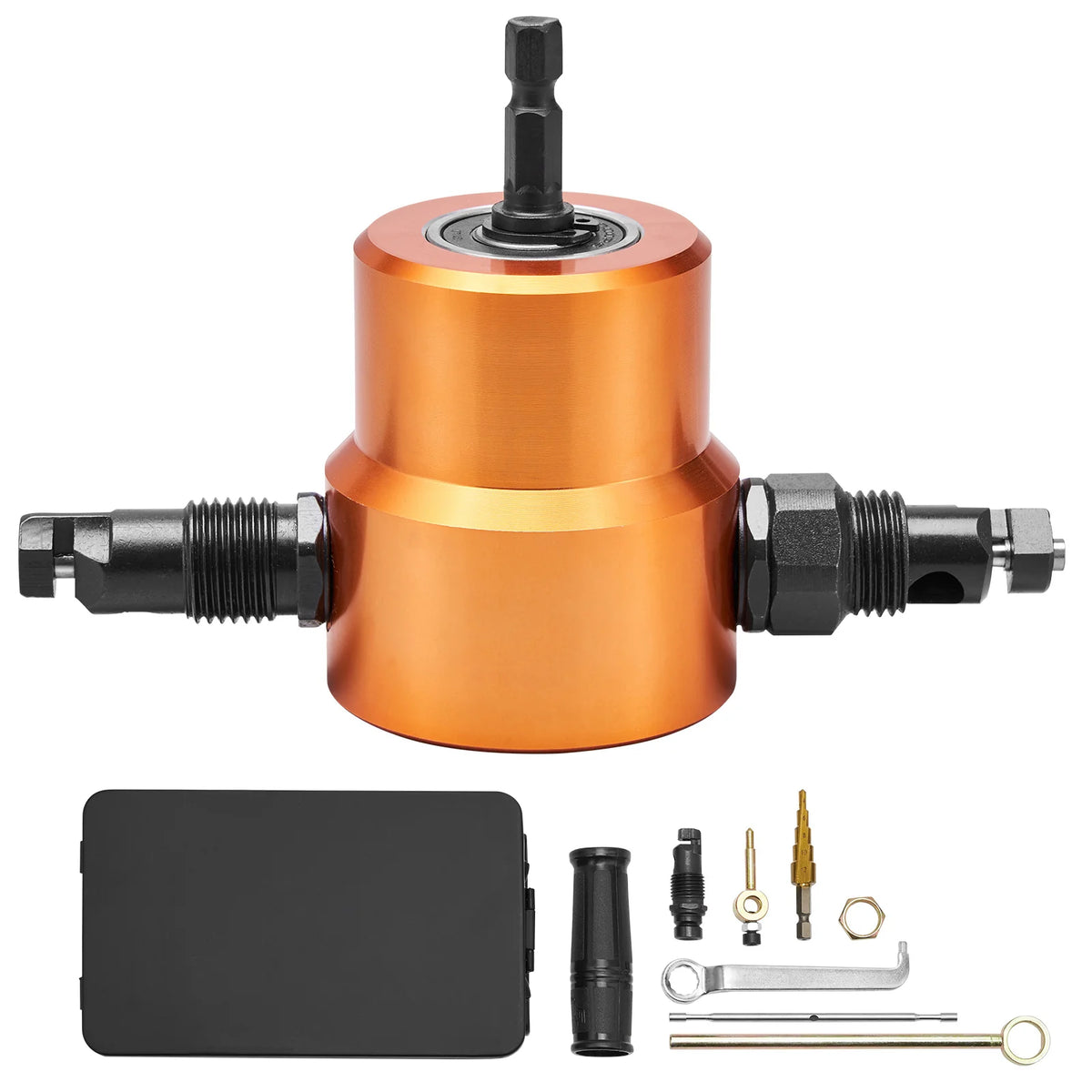 Sheet Metal Nibbler – Double-Head Drill Attachment – image 11