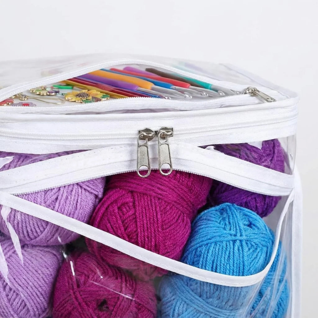 Yarn Organizer, 6-Tier Hanging Storage with Zip Compartments – image 8