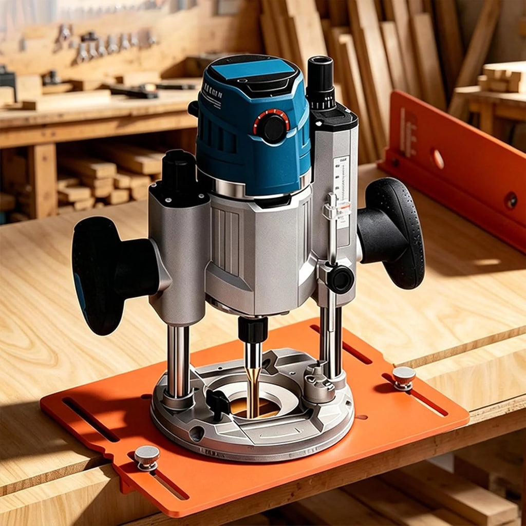 Router Slotting Guide, Aluminum Router Jig for Straight Grooves – image 3