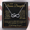 Infinity Love Pendant Necklace with Bonus Daughter Card – image 6
