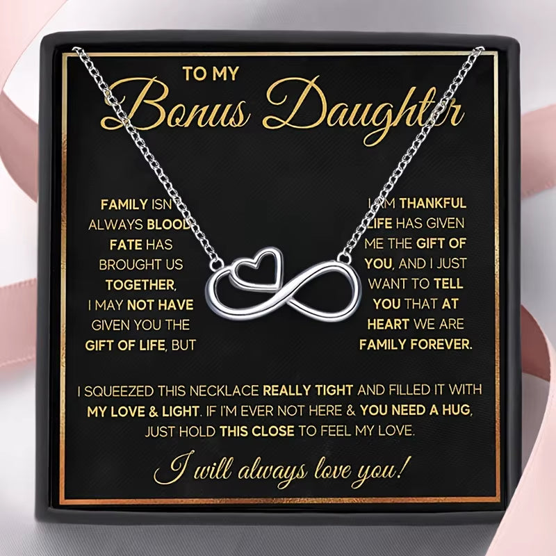 Infinity Love Pendant Necklace with Bonus Daughter Card – image 6