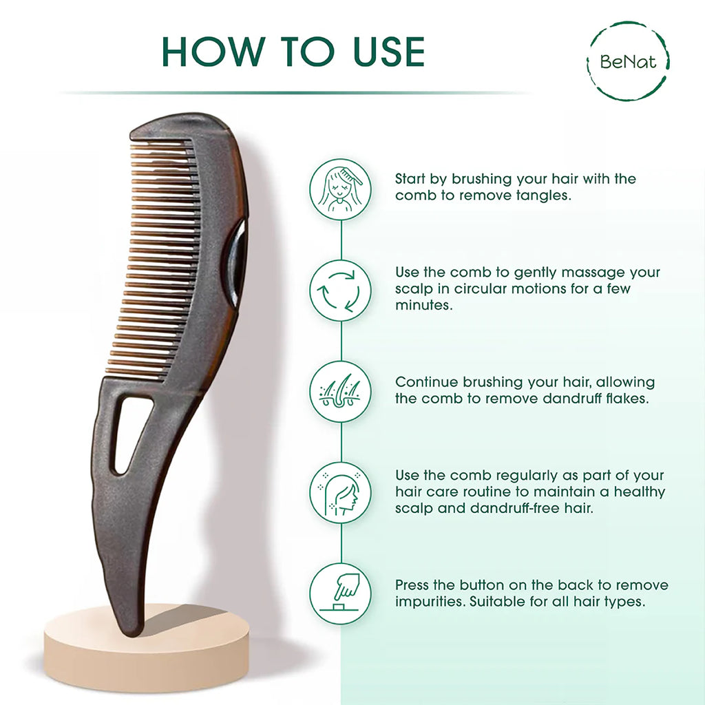 Scalp Comb – Self-Cleaning Dandruff Comb – image 5
