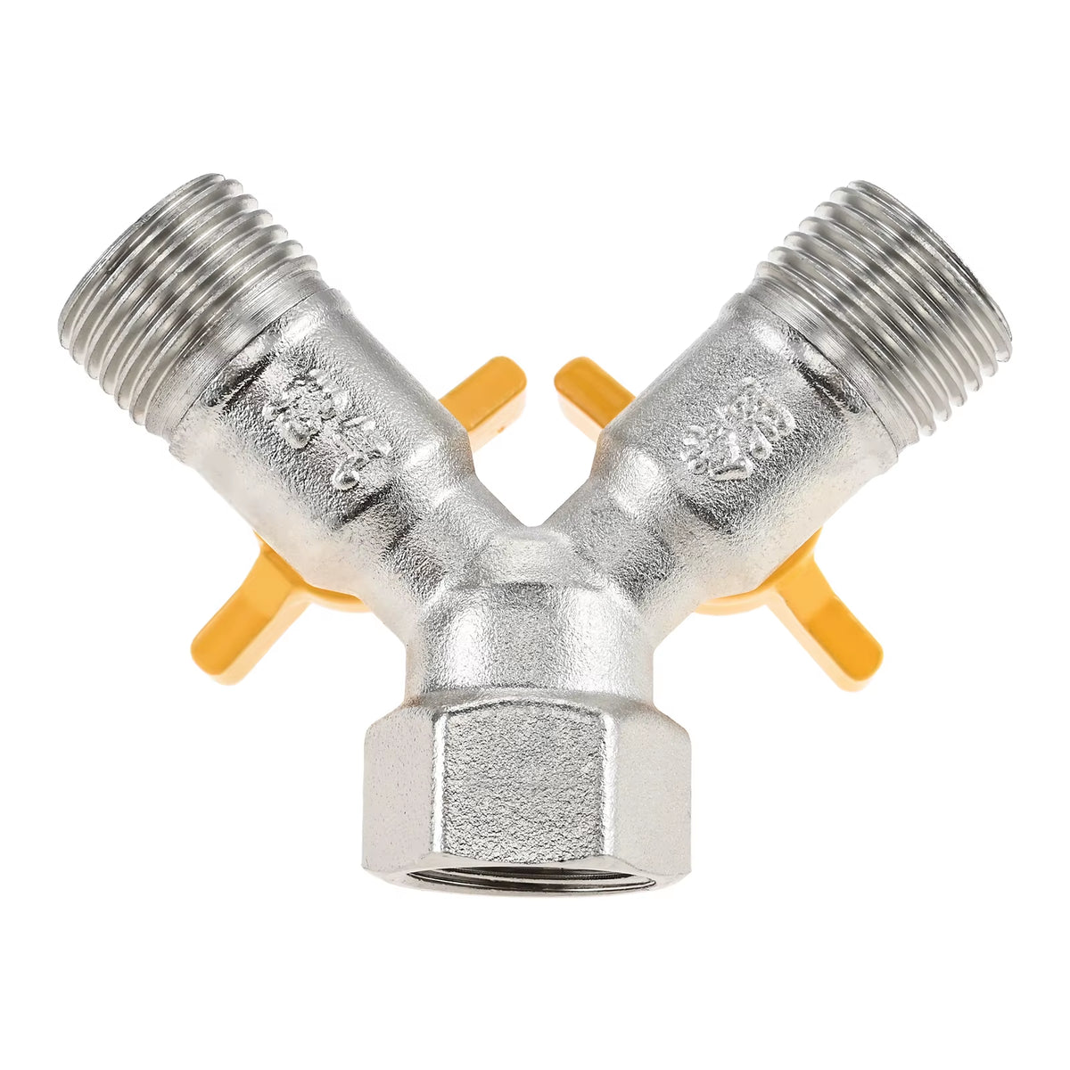 Plumbing Brass Y Splitter Valve 1/2 in Dual Shut-Off
