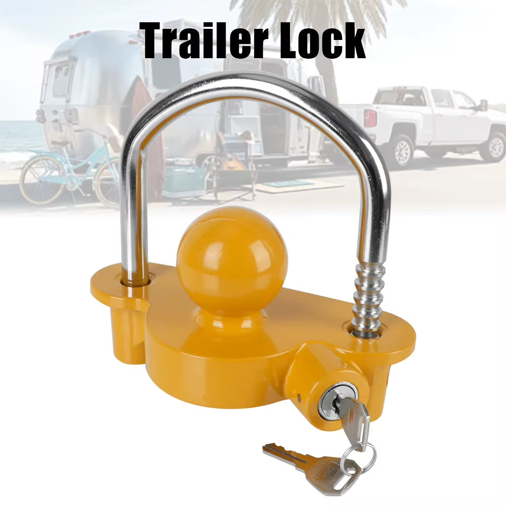 U-Shape Trailer Coupler Lock, Adjustable Anti-Theft Hitch Lock – image 2