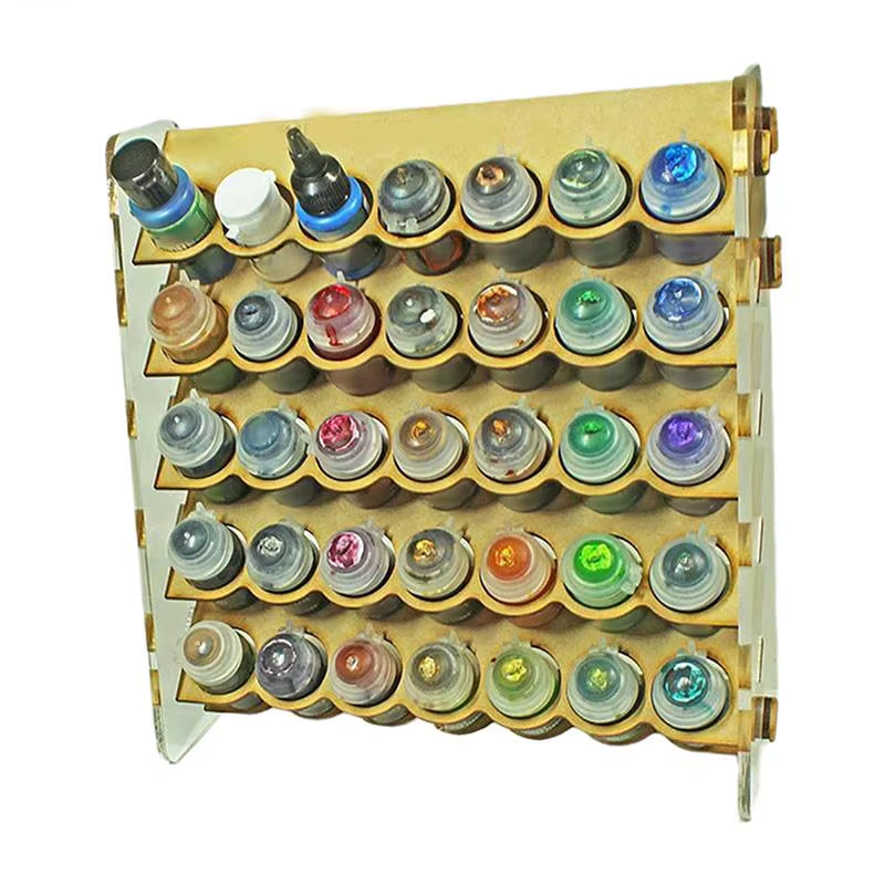 35 Slot Paint Organizer Rack For 34mm Hobby Paint Bottles – image 3