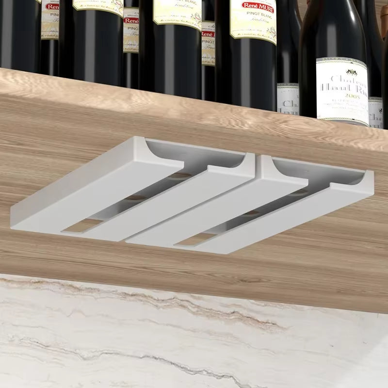 Wine Glass Rack – 2-Pack Under Cabinet Stemware Holder