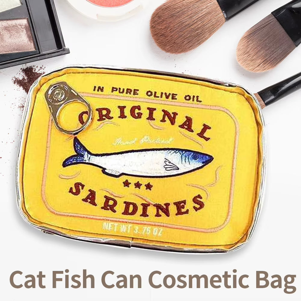 Sardine Can Cosmetic Bag - Fun Travel Toiletry Pouch – image 2