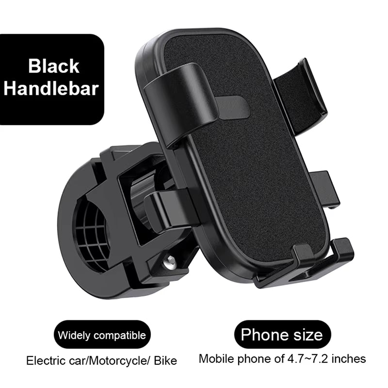 Bike Phone Mount - 360 Degree Rotating Handlebar Phone Holder
