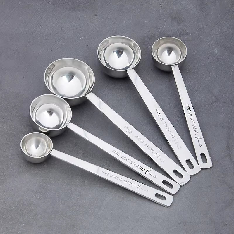 Measuring Spoons Set - 5 Piece 304 Stainless Steel, 5-30 ml – image 3