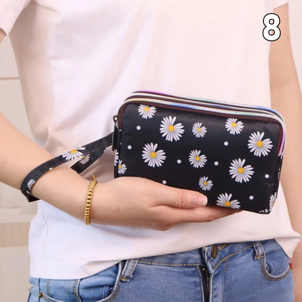 Flower Canvas Mini Wallet & Phone Pouch – image 9