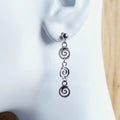 Spiral Swirl Earrings - Minimalist Gift for Her