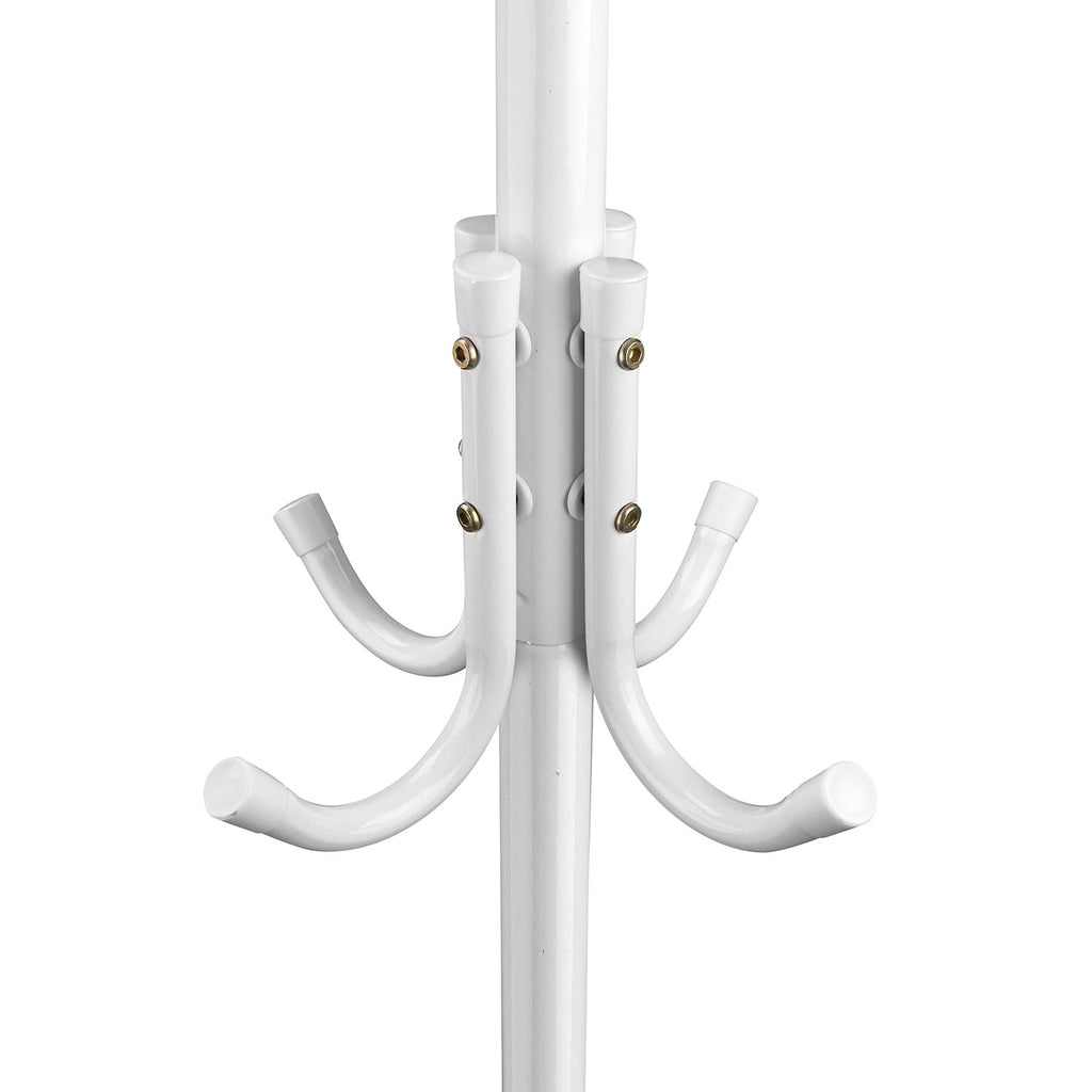 Standing Coat Rack, 8-Hook Metal Hat and Bag Tree, 3 Tiers – image 5