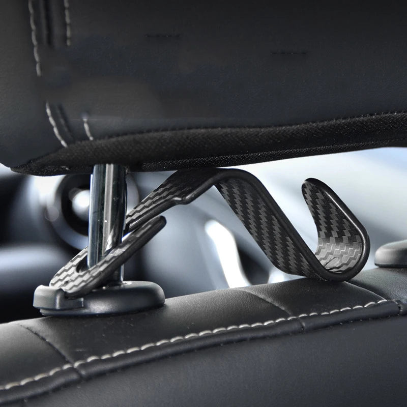 Headrest Hook Set, Car Seat Back Hanger for Bags and Purses – image 3