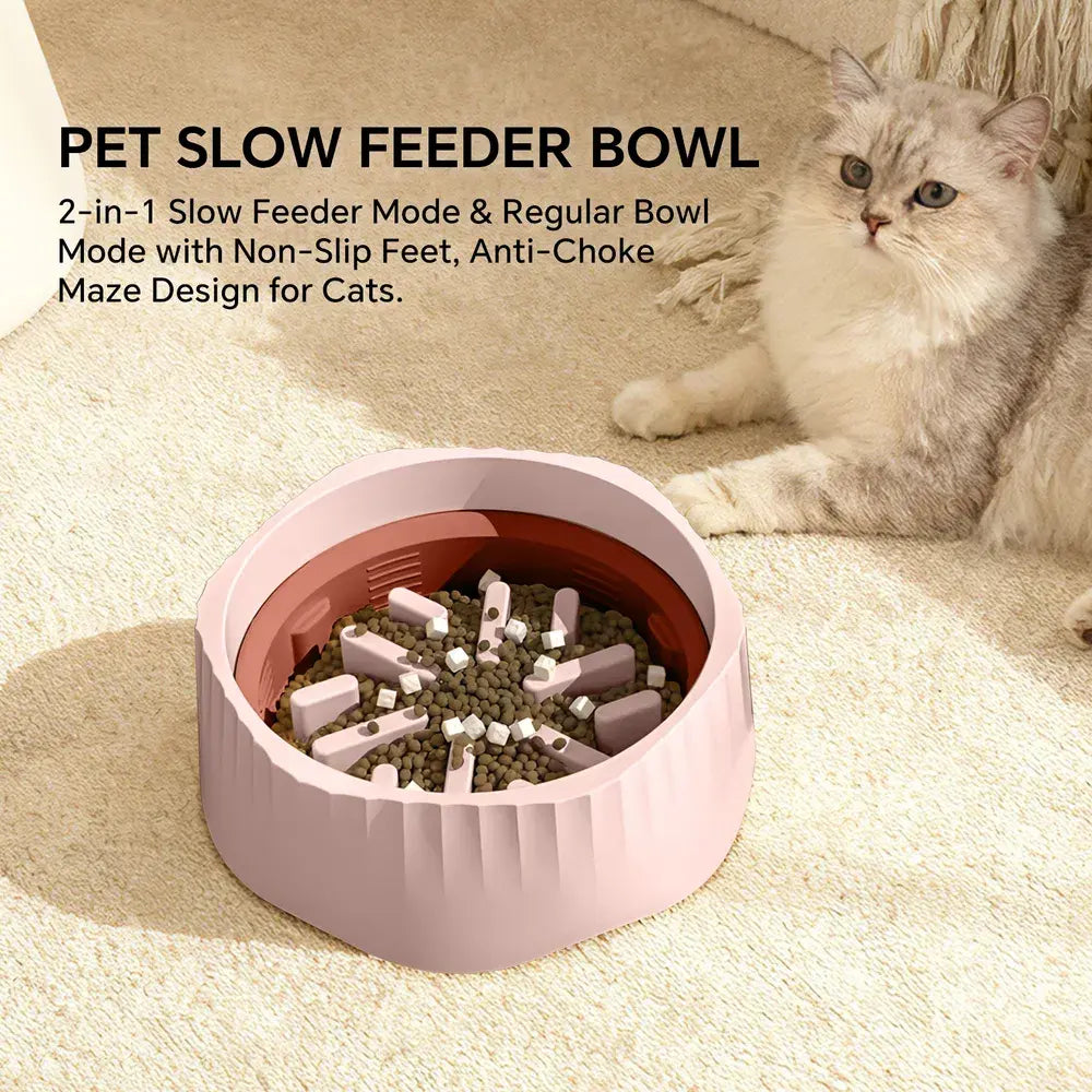 Cat Slow Feeder Bowl - 2-in-1 Switchable Slow and Regular Mode – image 6