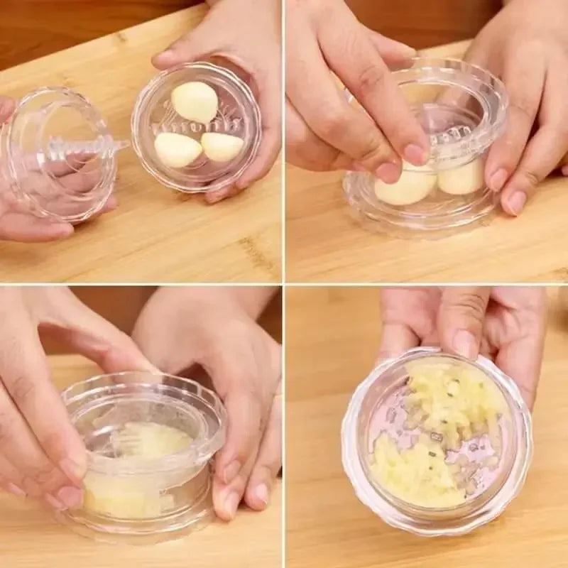 Garlic Crusher, Manual Twist Garlic Chopper for Kitchen – image 4
