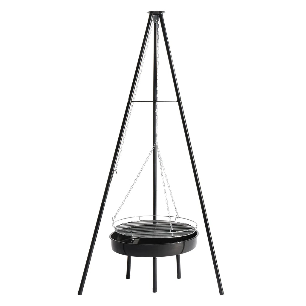 Campfire Tripod Grill with Fire Bowl, Adjustable Cooking Grate – image 2