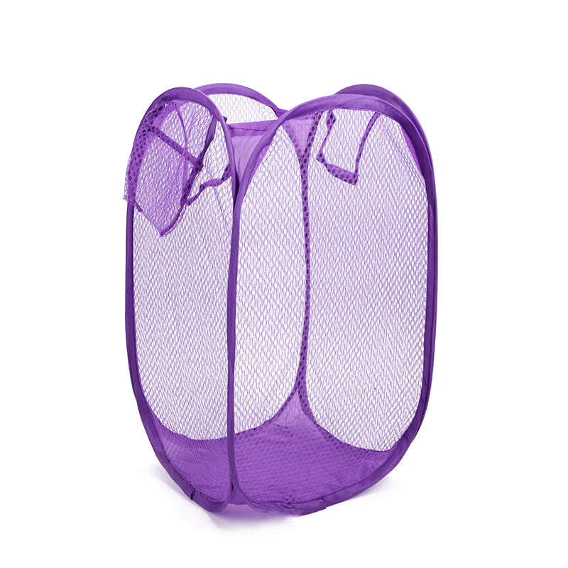 Mesh Laundry Basket - Foldable Breathable Hamper, 40 x 40 x 70 cm – image 8